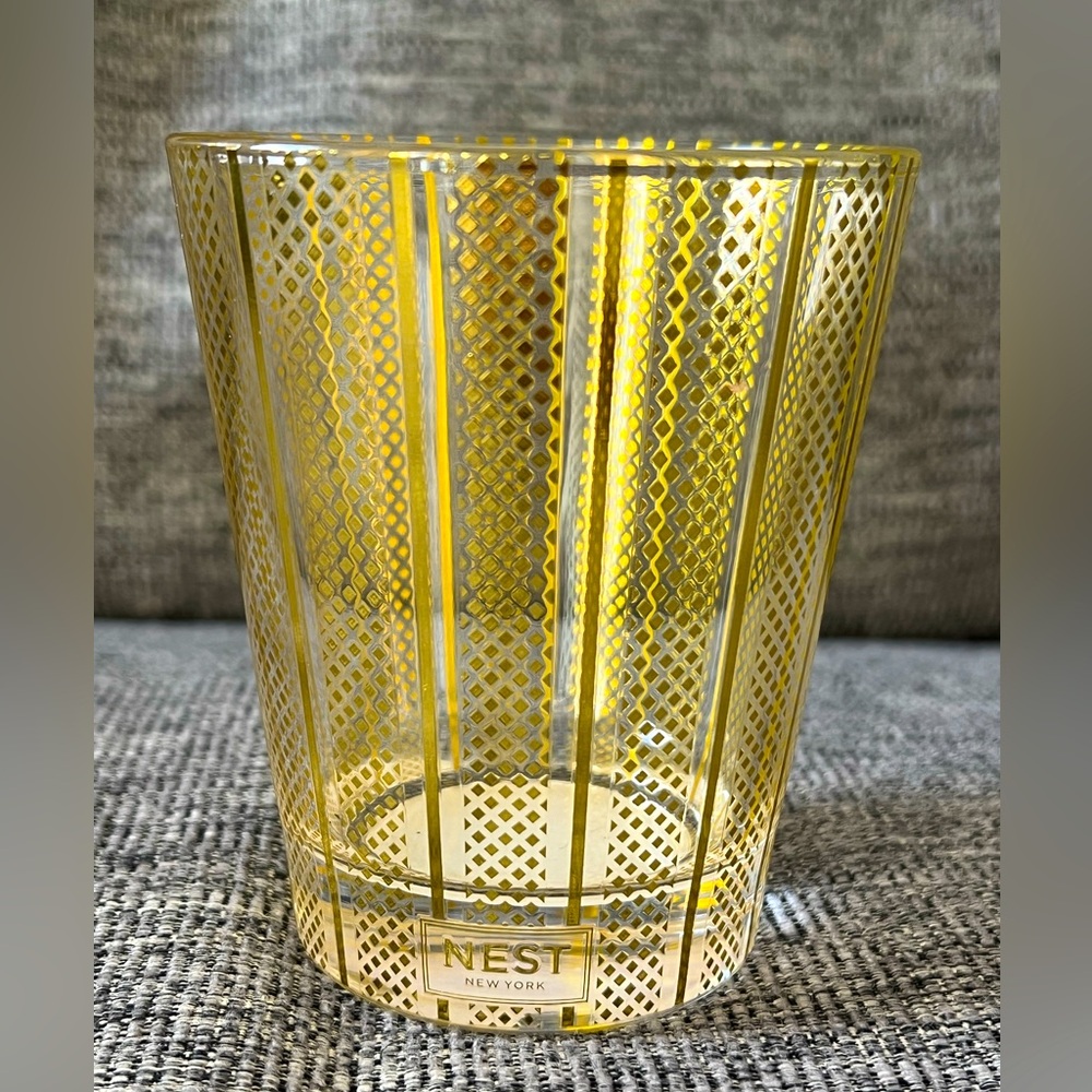 NEST empty glass candle holder 8.1oz